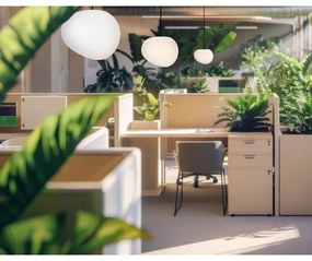 Lampadario a sospensione con filo STONES 1xE27/40W/230V diametro 30 cm