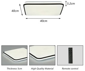 Brilagi - Luce LED dimmerabile SMART LED/28W/230V 40x40 cm Wi-Fi Tuya + +TC