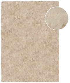 Tappeto in pelliccia sintetica beige 80x150 cm Alpine Faux Fur - Flair Rugs