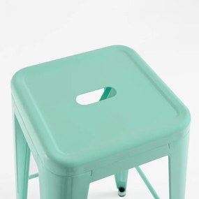 Confezione 4 sgabelli alti Torix - Verde menta