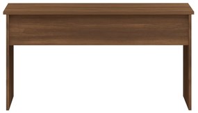Tavolino rovere marrone 102x50,5x52,5 cm in legno multistrato