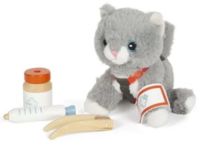 Small Foot - Peluche gatta con kit di cura