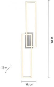 Leuchten Direkt 14691-55 - Lampadario a plafone LED dimmerabile IVEN 2xLED/18W/230V