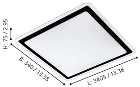 Eglo 99405 - Plafoniera LED COMPETA LED/24W/230V