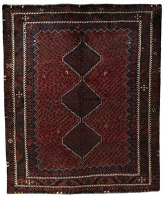 Shiraz Tappeto persiano 180 x 220 Rosso (Iran) Annodato A Mano