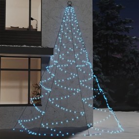 Albero Da Parete Con Gancio Metallico 720 Led Bianco Freddo 5 M /