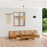 Set Divani da Giardino 9 pz in Legno Massello di Pino 3076107