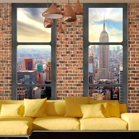 Fotomurale adesivo  The view from the window: New York  Larghezza x Altezza Home decor 245x175