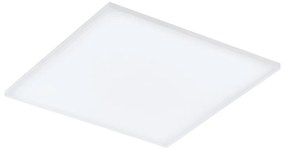 Plafoniera Contemporanea Trupiana Alluminio Bianco Luce Led Integrato 31W