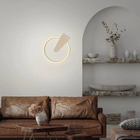 Plafoniera LED moderno Nico, dorato Ø 29.5 cm