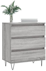 Credenza grigio sonoma 60x35x70 cm in legno multistrato