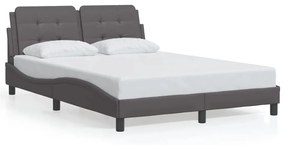 Giroletto Con Luci Led Grigio 140x200 Cm İn Similpelle /