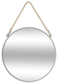 Atmosphera - Specchio da parete EDEN diametro 38 cm argento