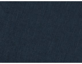 Divano angolare blu scuro allungabile e con contenitore (penisola a sinistra/a L) con rivestimento in ciniglia Fuji – Bobochic Paris