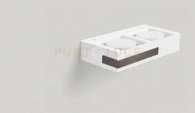 Velia applique a parete 2 luci attacco gx53 bronzo 24,2cm h.5cm in...
