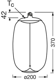 Lampadina LED VINTAGE FILAMENT E27/4W/230V 2700K - Osram