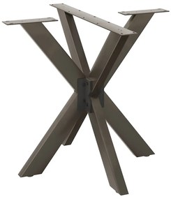 Gamba Del Tavolo Da Pranzo Forma Ragno 85x85x(72-73) Cm Acciaio /