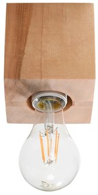 Lampada da soffitto in colore naturale 10x10 cm Gabi - Sollux