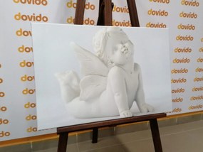Stampa su tela – Statua d'angelo adorabile