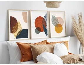 SET 3x Foto in cornice 50x70 cm colorato