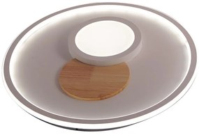 Plafoniera LED SURY Ø 50 cm beige IP20 cct da bianco caldo a bianco freddo con regolazione di temperatura, 4731 lumen