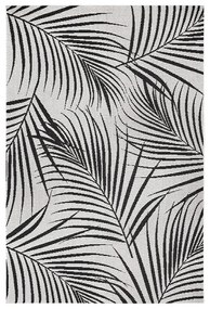 Tappeto per esterni nero e grigio Flora, 80 x 150 cm - Ragami