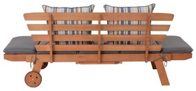 Panca da giardino marrone in legno massiccio Rincon – Garden Pleasure