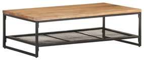 Tavolino Da Caffè 110x60x35 Cm İn Legno Massello Di Acacia /