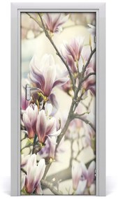Adesivo per porta Magnolia sulla porta 75x205 cm