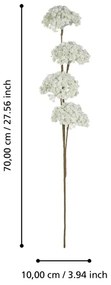 Eglo 428237 - Fiore artificiale DEMING 70 cm bianco