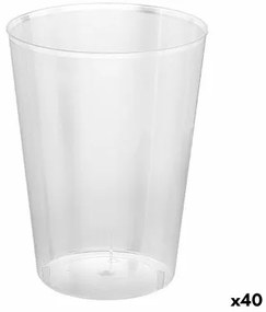 Set di bicchieri riutilizzabili Algon Trasparente Sidro 40 Unità 500 ml (10 Pezzi)