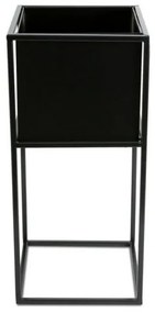 Portafiori 50x24 cm nero