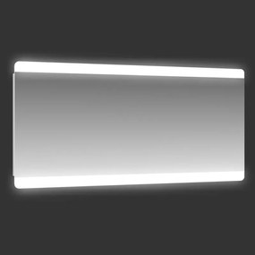 Specchio con illuminazione integrata bagno rettangolare Retroil L 140 x H 70 x P 2 cm grigio / argento