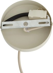 Japandi hanglamp beige met stoffen kap 80cm - Papel