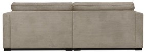 Divano in velluto a coste beige 236 cm Mobby - Scandic
