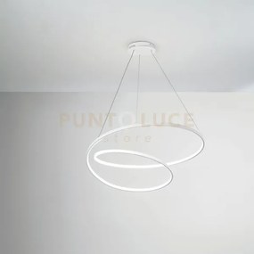 Lampadario a sospensione led lieve bianca 60w 8000lm cct 3000k 4000...