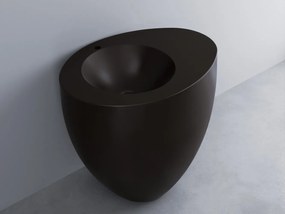 Cielo Le Giare lavabo freestanding 88x63 monoforo per installazione a muro senza troppopieno in ceramica lavagna