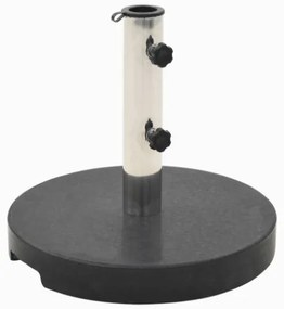 Base per Parasole Circolare in Granito Nera 20 kg