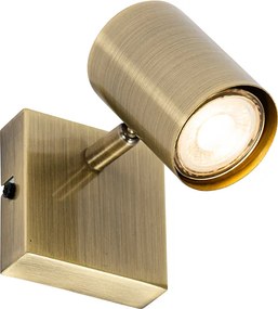 Faretto moderno bronzo orientabile quadrato - Jeana