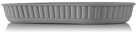 Portasaponetta in plastica Soft touch Grigio antracite serie Jinko