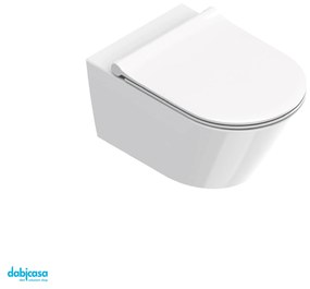 Ceramica Catalano "Zero 55" Wc Sospeso Senza Brida Bianco Lucido