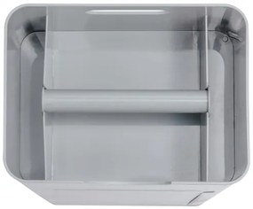 WENKO 24213100 - Scopino per WC IMON 20x58,5 cm grigio