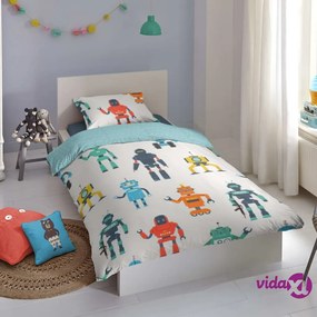 Good Morning Copripiumino per Bambini Robots 140x200/220 cm