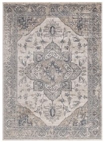Tappeto Ohio B orientale crema e beige chiaro, L 290 x L 200 cm