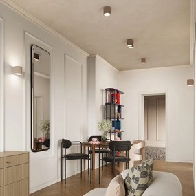 Lampada da parete grigio tortora ø 10 cm Zora – Sollux