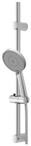Saliscendi doccia regolabile 60 cm con doccetta a 3 tipi di getto
