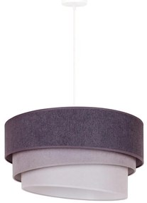 Duolla - Lampadario a sospensione con filo TRIO 1xE27/15W/230V diametro 45 cm antracite/grigio/bianco