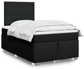 Giroletto A Molle Con Materasso Nero 120x200 Cm İn Tessuto /