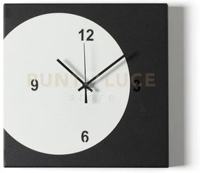 Orologio di design minimal ecleo nero,bianco marmo