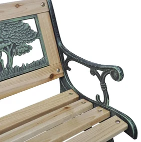 Panchina da giardino per bambini 84 cm in legno